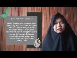 Video Presentasi Kelompok 7 Tema “Teknik Tes Hasil Belajar” (PGMI-B)